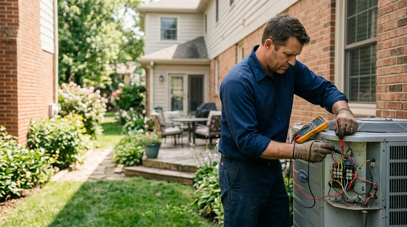 HVAC technician working near Burtonsville, MD